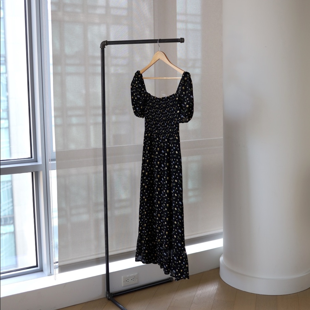 Reformation black meadow dress